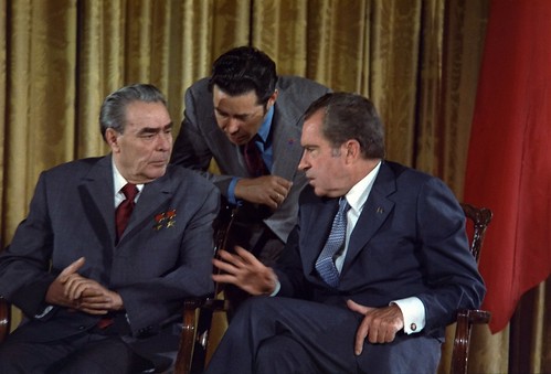 Brezhnev and Nixon | by The Central Intelligence Agency