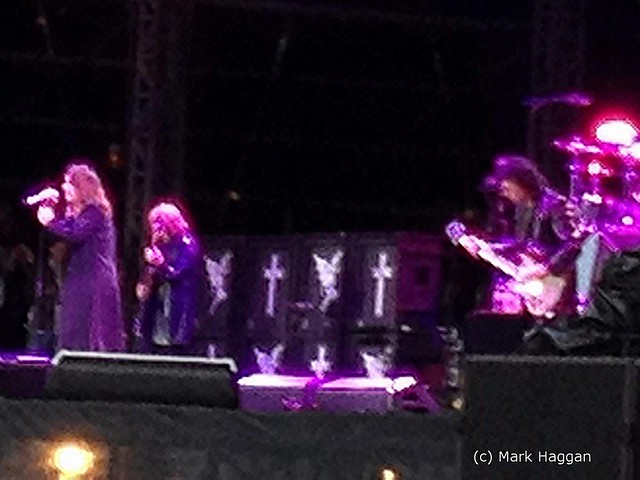 A blurry Black Sabbath play at Download 2012