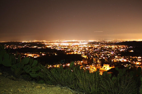 City Lights by rileymauk, california city longexposure trees houses winter sunset cactus sky mountains hot art nature beautifu
