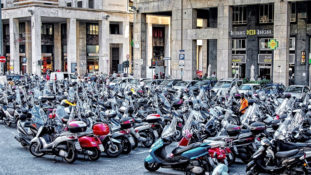 Just...some...scooters...Where's mine-Genova-Italia