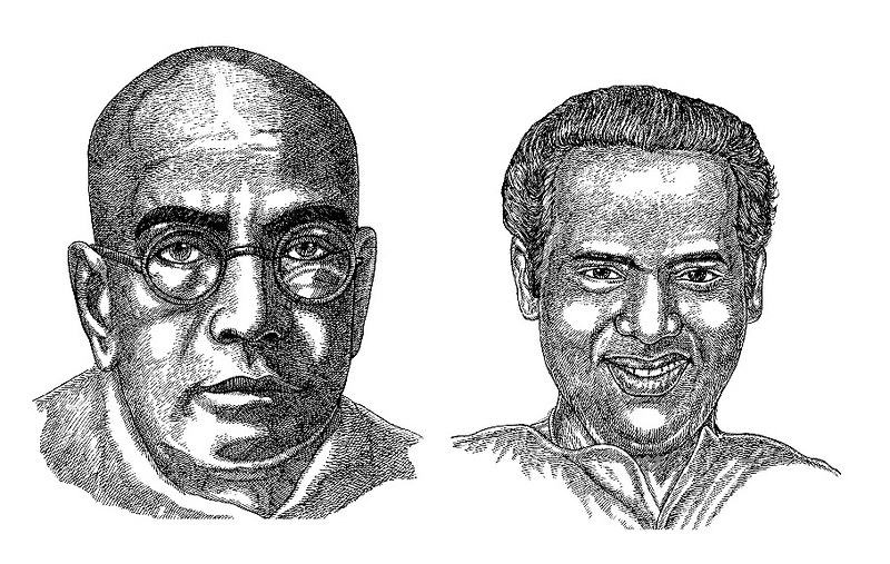 Drawing of Freedom Fighters of India Mohandas Karamchand Gandhi by Arun K  Mishra, Stock Photo, Picture And Rights Managed Image. Pic. DPA-AKM-187897  | agefotostock