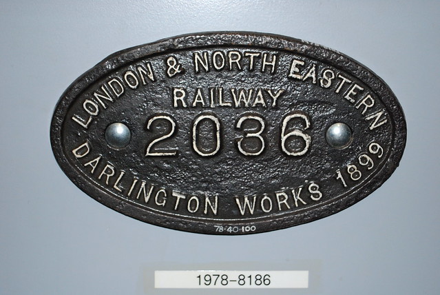 LNER Darlington Works Plate