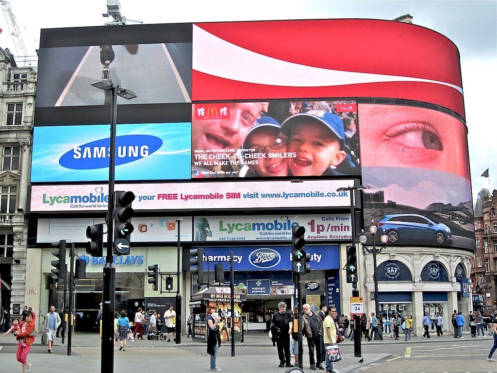 Piccadilly Circus product placement
