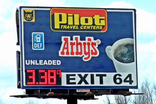Cheapest gas we saw during the trip | by Lee Bennett
