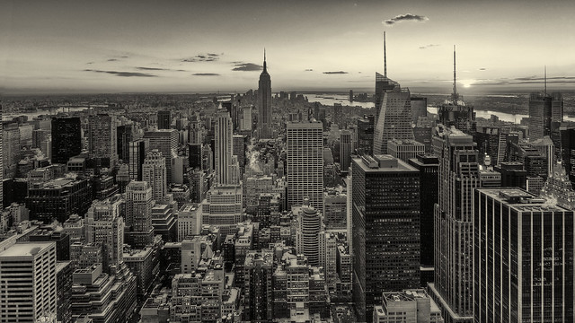 New York - Grand Panorama - Sepia