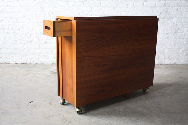 Insane Danish Mid Century Modern Drop Leaf Gate Leg Table with Chairs (1950's)