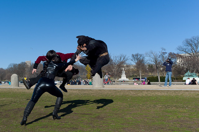Superheroes on the Mall