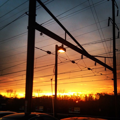 golden hour goldenhour philly philadelphia magic magichour sun silhouettes nature natural beauty naturalbeauty sunrise phillysunrise catanery septa torresdale station torresdalestation trainstation wires regional rail regionalrail railroad northeast phillynortheast