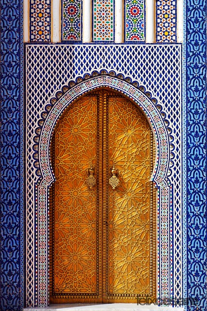 Royal Palace Door, Fez Morocco