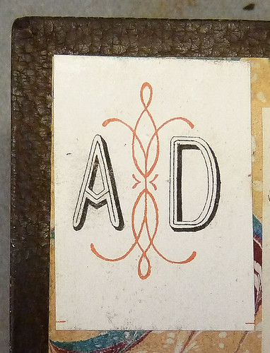 Monogram bookplate with initials A D | by Provenance Online Project