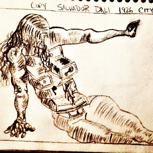 Sketch of Sal Dali's 