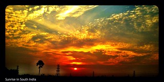 Sunrise in South India