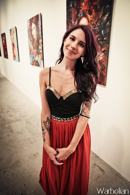 Charmaine Olivia and her opening of Muses at Shooting Gallery in San Francisco - photos by Michael Cuffe