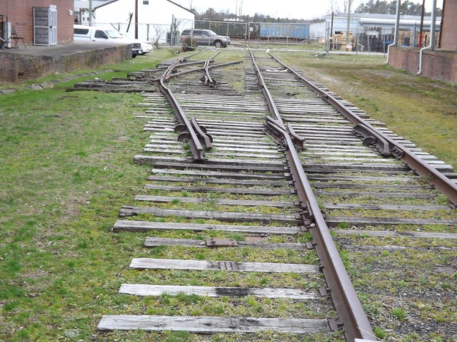 Abandoned industrial siding and trackage