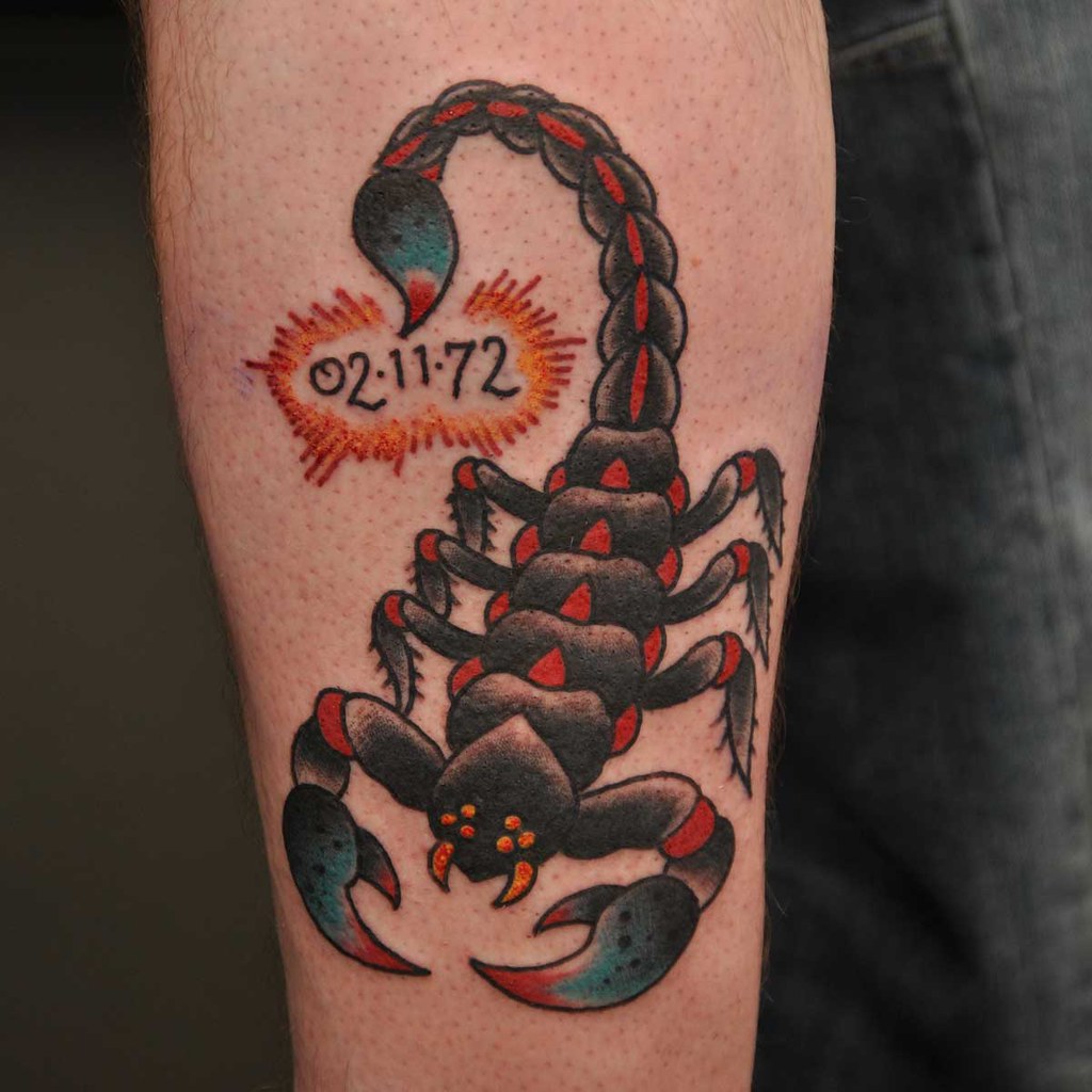 Traditional Scorpion Tattoo