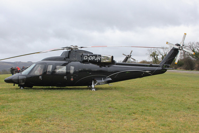 G-DPJR - 1989 build Sikorsky S-76B, at the 2013 Cheltenham Festival