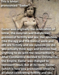 #Easter #Ishtar Eggs and bunnies.