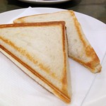 sample hot toast sandwich from Certain eatery @ Asakusa
