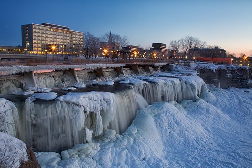 ottawa walkway waterfalls bluehour day47 rideaufalls sussexdrive rideauriver frenchembassy frozenfalls day47365 3652013 365the2013edition 16feb13 pmresidencenearby