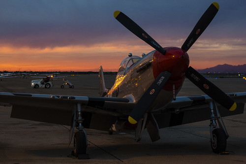 sunset arizona canon wwii ef50mmf18ii mesa warbird p51 manowar williamsgatewayairport 60d