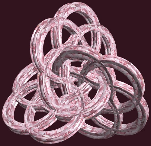 3 Tori or 3D Lissajous figures / ３個の輪環(りんかん)または立体(りったい)リサージュ図形(ずけい)