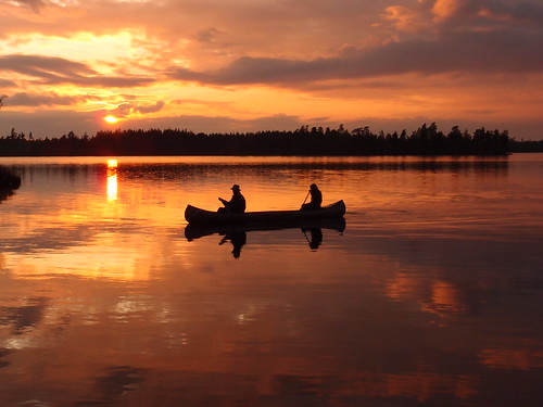 Tranquility by :NFR:, sunset silhouette golden evening spring sweden may småland sverige canoeing kano goldenhour 2012 sol