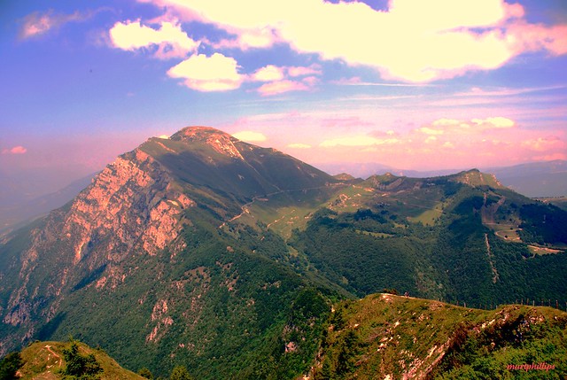 The Dolomites from Monte Baldo Lake Garda Italy