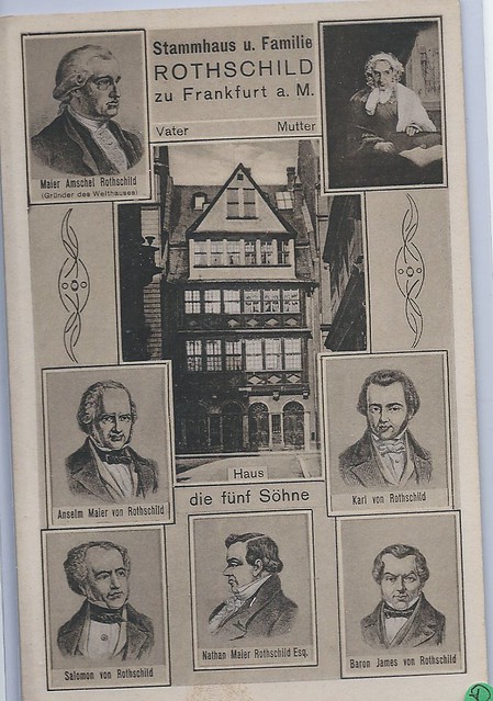 Frankfurt Germany Jewish Rothschild Family Amschel - Anselm - Karl - Solomon - Nathan - James  image0