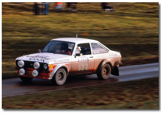 Sarel van der Merwe / Franz Boshoff  Ford Escort RS. 1980 Lombard RAC Rally GB. Blenheim Palace Stage