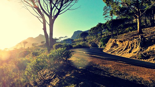 sun nature sunshine sunrise landscape southafrica roadtrip capetown flare tablemountain