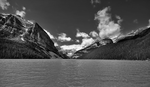 Lake Louise (Black & White, Banff National Park)