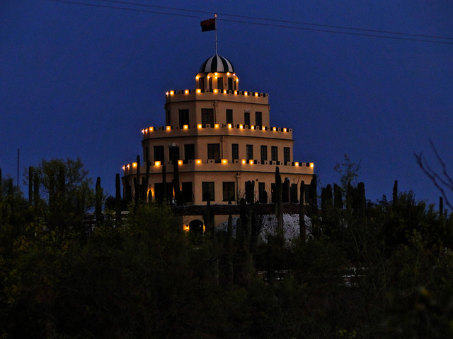 Tovrea Castle at night
