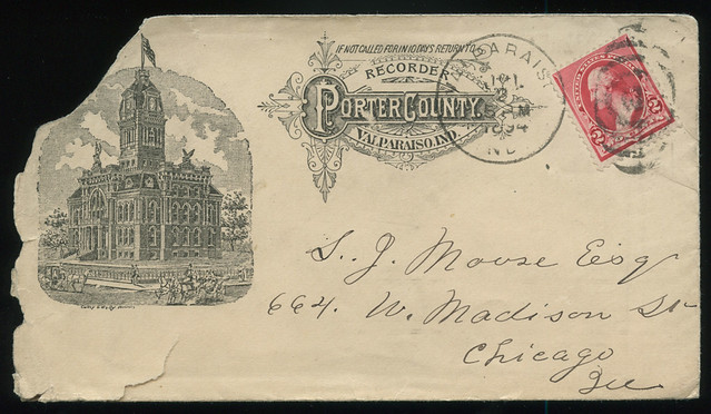 Valparaiso, Indiana, July 2, 1894 - Postal Cover