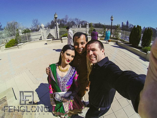 Self Portrait via GoPro Hero 3 | N & K's Nikkah | Al-Farooq Masjid | Atlanta Indian Wedding Photography