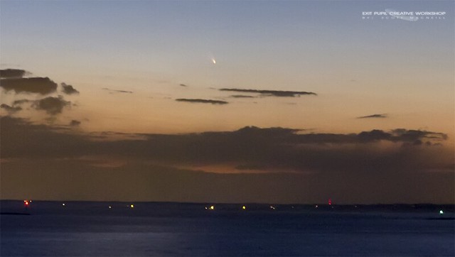 Comet PanSTARRS in Twilight