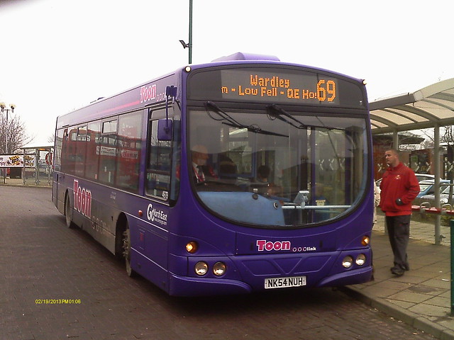 4978 NK54 NUH GNE Toonlink Wright Solar making a Extremely Rare appearance on The Pulse 69 to Wardley