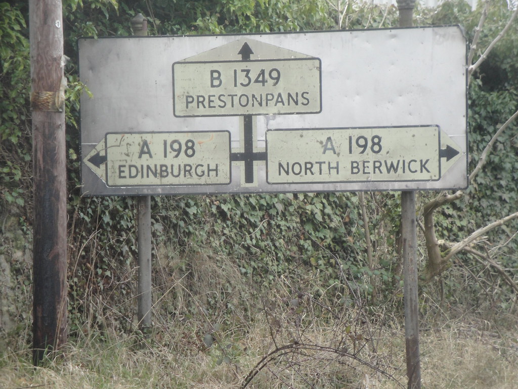 Old road sign