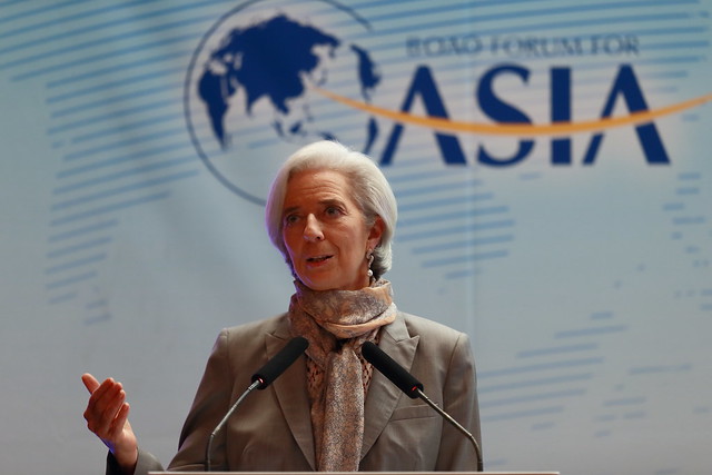 IMF Managing Director Christine Lagarde at Boao Forum for Asia annual conference, April 7, 2013