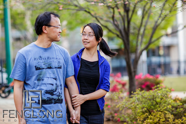 Jing & Ping Portrait Session | Centennial Park & Downtown Atlanta | Atlanta Chinese Photography