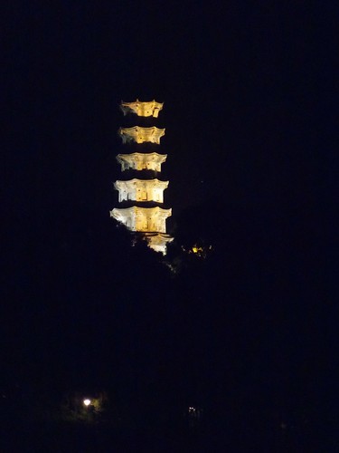 fuzhou fujian 2018 lights night pagoda lianjiang china