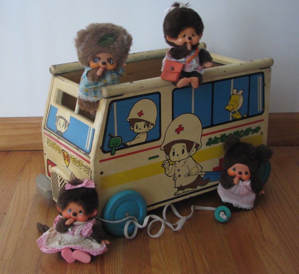 Monchhichi vintage Japanese toy box/wagon | Lesson for me on… | Flickr