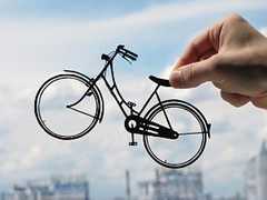 Bicycle Handmade Original Papercut