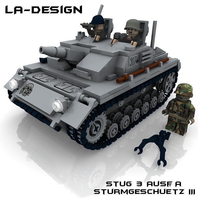 LEGO Custom Stug 3 III German WW2 Panzer Tank Minifig