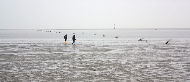 Zwei auf'm Meer | Two on the flats (Cuxhaven)