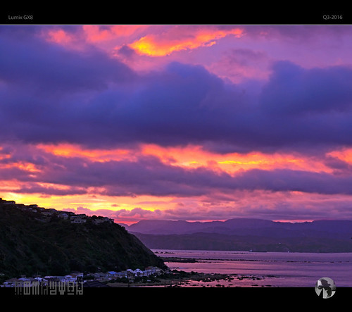 sunrise sky clouds sun dawn coast coastal islandbay pencarrow newzealand tomraven pink purple morning aravenimage q32016 lumix gx8