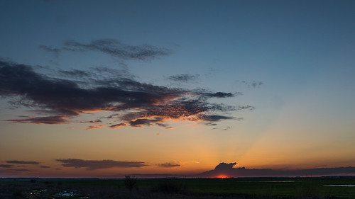 sunset field clouds dimieni nex7 sel1018