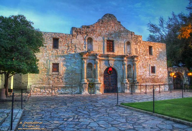 The Alamo Mission at first light, San Antonio Texas