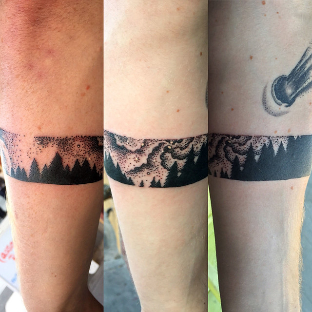 Unique arm band tattoo