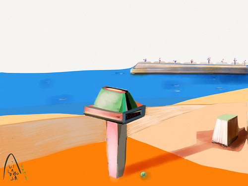 Catalan Beach. 18 | iPad painting. By Paper 53. App | Albert Viladrosa ...