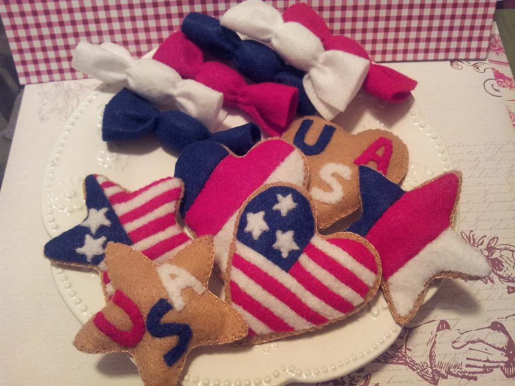 American Flag Color Cookies & Candies